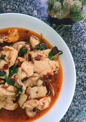รูปของ ผัดกะเพราไก่พริกแห้ง
