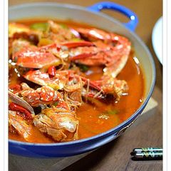 A picture of Crab Jjigae.