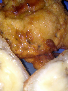 A picture of Sig's Deep-fried Bananas in Almond Batter.