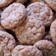 Oatmeal scotchie cookies A picture of Oatmeal scotchie cookies.