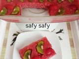 جيلى الفراولة الطبيعى بالحليب والشيا