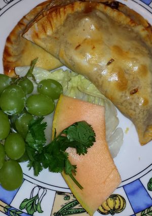 A picture of CHICKEN "ROJO " EMPANADAS.