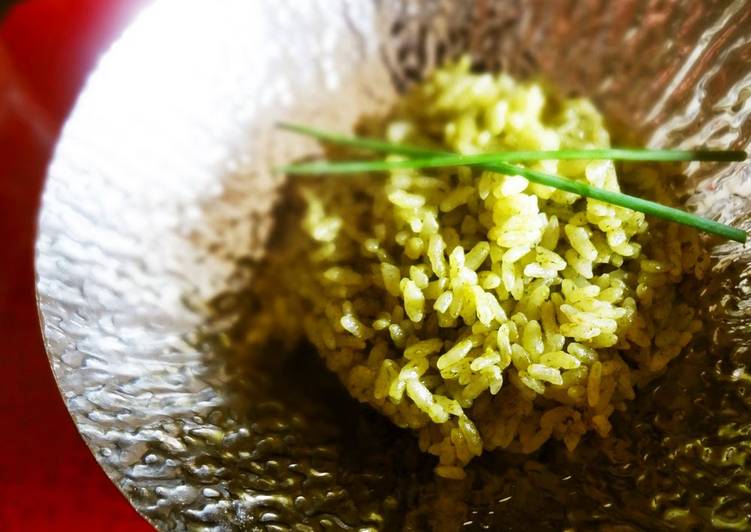 Simple Way to Make Speedy The Best Tea Rice Using Matcha Tea Powder