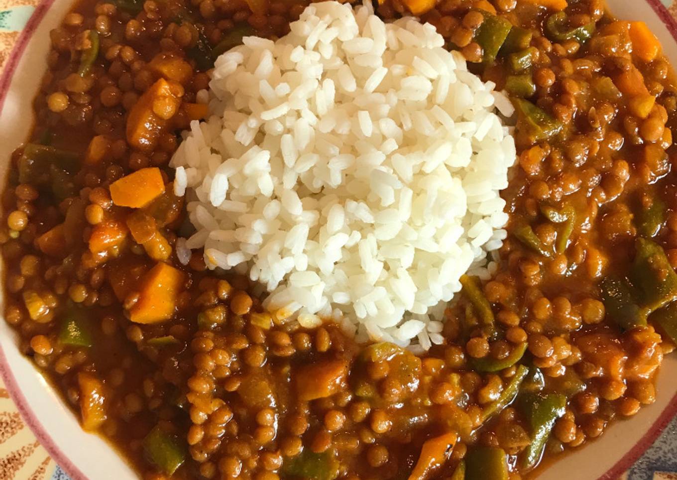 Lentejas al ras el hanout