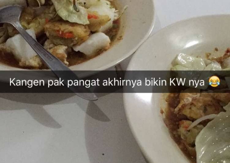Cara meracik Tahu Kupat Pak Pangat Magelang, Bisa Manjain Lidah