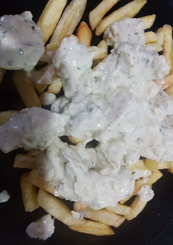 Una foto de Pollo al ajillo