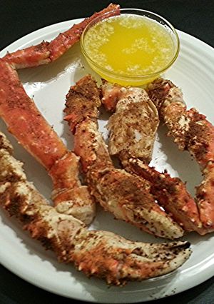 A picture of Steamed & Seasoned King Crab.