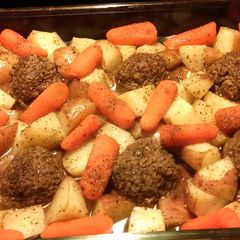 A picture of Meatball Casserole.