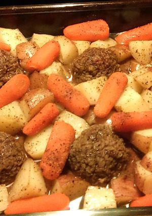 A picture of Meatball Casserole.
