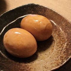 A picture of Seasoned Eggs for Ramen.
