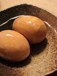 A picture of Seasoned Eggs for Ramen.