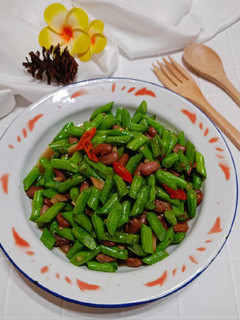 Foto resep Tumis buncis kacang merah