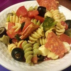 A picture of Italian pasta salad.