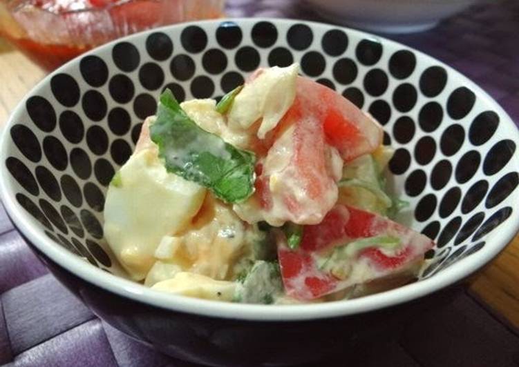 Recipe of Favorite Tomato and Egg Salad