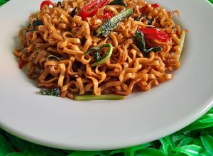 Foto resep Mie Burung Dara Masak Sawi