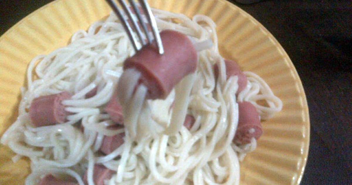 sausage with noodles Recipe by adrielivan Cookpad