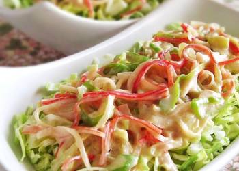 Easiest Way to Prepare Yummy Easy and Quick Imitation Crab and Cabbage with UmamiRich Japanese Leek Sauce