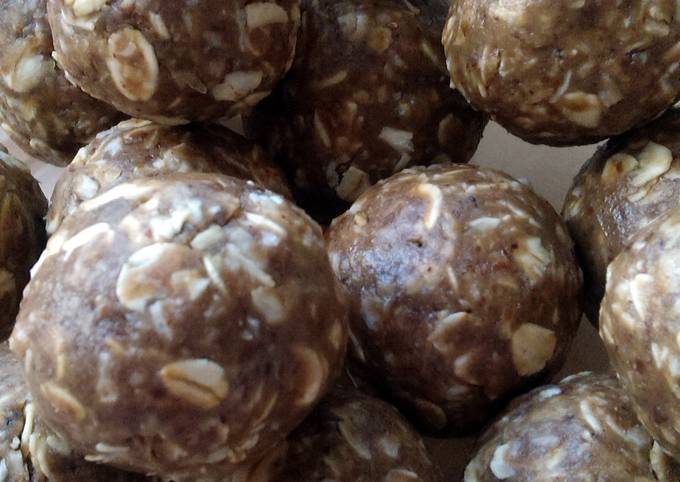 Vickys No-Bake Oat Energy Bombs, GF DF EF SF NF