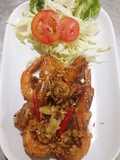 กุ้งทอดกระเทียมพริกไทย