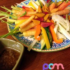 A picture of Bagna Cauda/ Warm Garlic Anchovy Dip.
