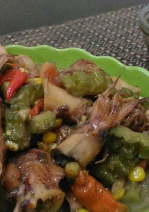 Foto resep Tumis pare cumi asin