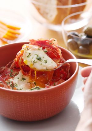 A picture of Eggs a la Flamenca.
