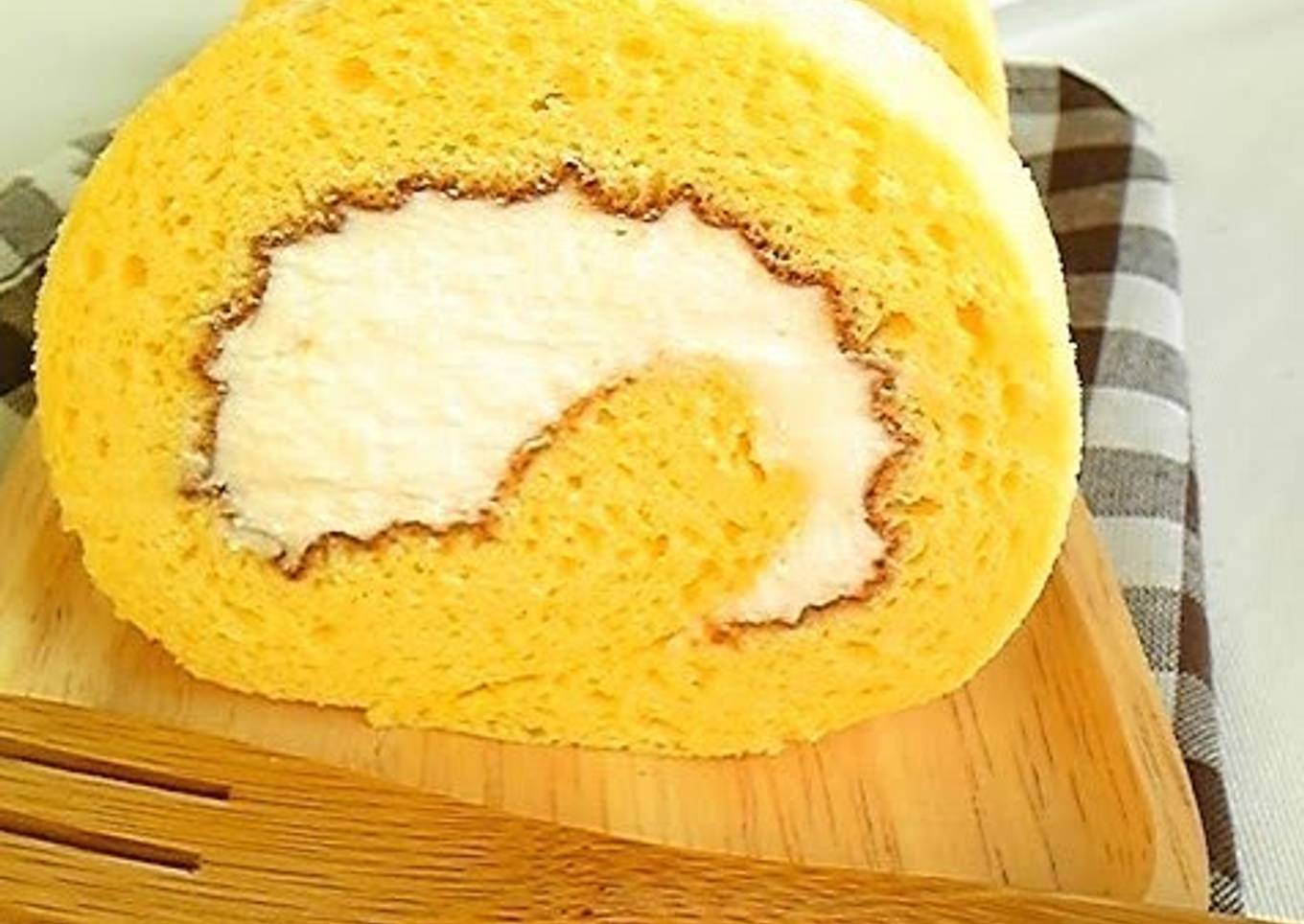 Light and Airy Chiffon Rolls with Milk Cream Filling