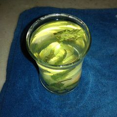 Detox water recipe A picture of Detox water recipe.