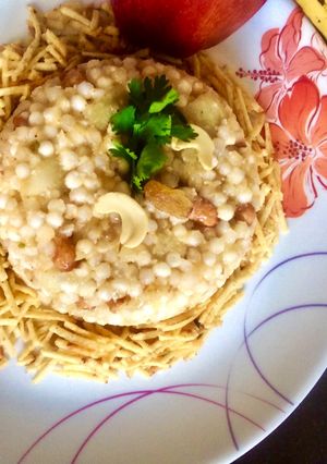 A picture of Sabudana khichdi.