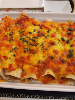 A picture of Addictive Mexican Dish Enchilada.