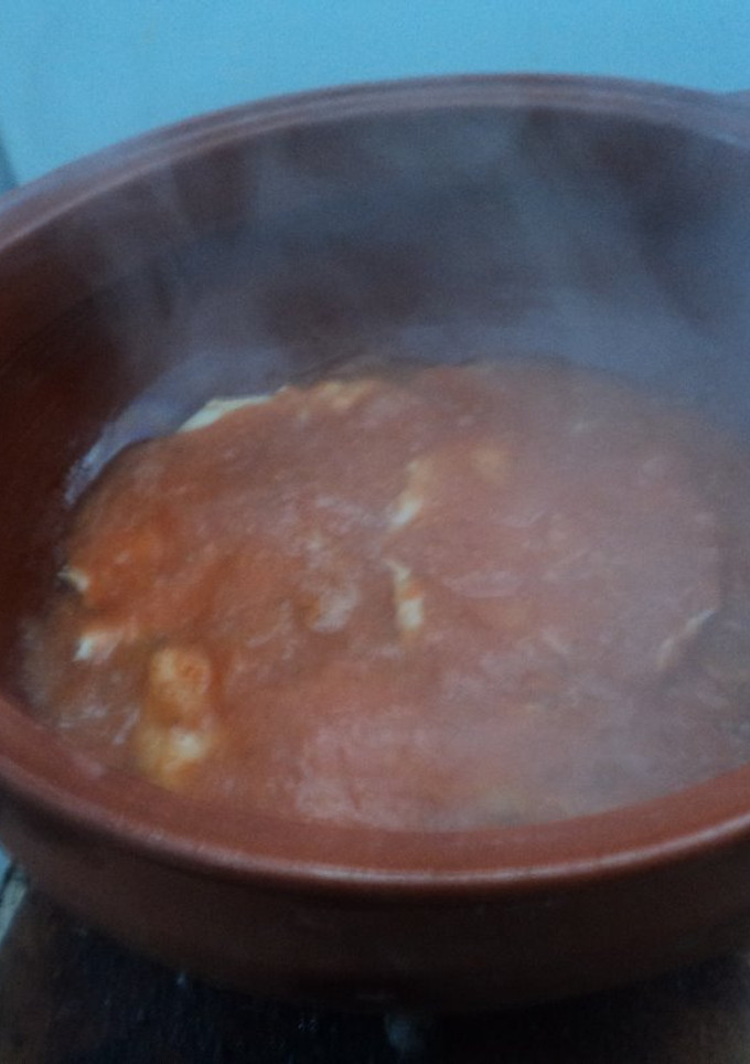 Una foto de Filete o milanesa de pollo en salsa de jitomate el Martín. México