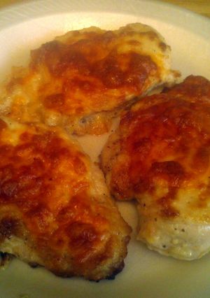 A picture of Mayo & Parmesan Encrusted Chicken.