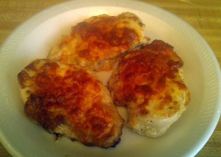 Simple Way to Make Homemade Mayo & Parmesan Encrusted Chicken