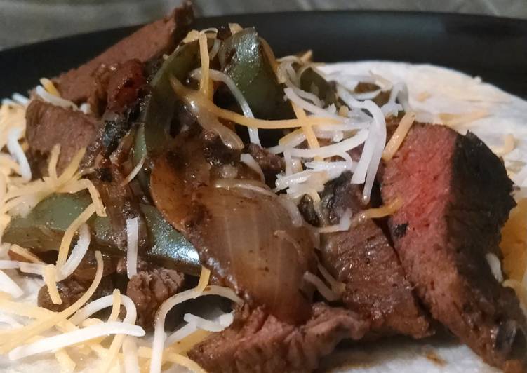 Venison fajitas