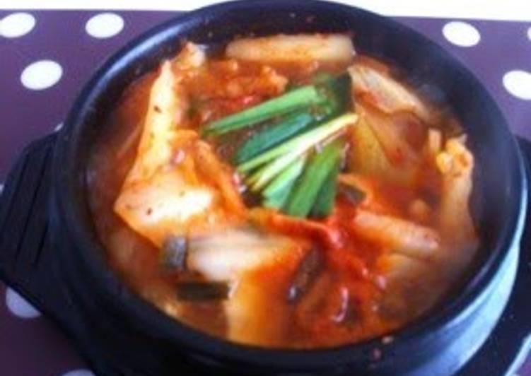 Step-by-Step Guide to Prepare Speedy Red Hot! Kimchi Jjigae