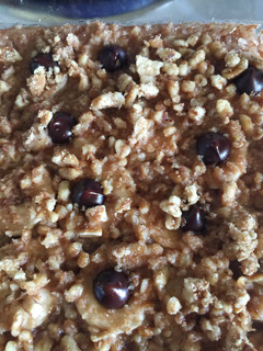 A picture of Banana-Rice-Pecan Delight! No Flour Dessert.