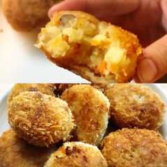 Deep fried mashed potato(Korokke) A picture of Deep fried mashed potato(Korokke).