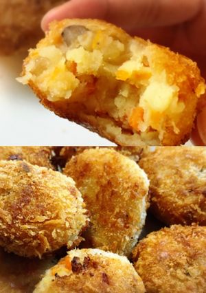 A picture of Deep fried mashed potato(Korokke).