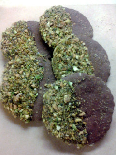 A picture of Chocolate Coconut Pistachio Cookies.