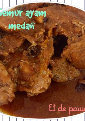 Foto resep Ayam semur medan