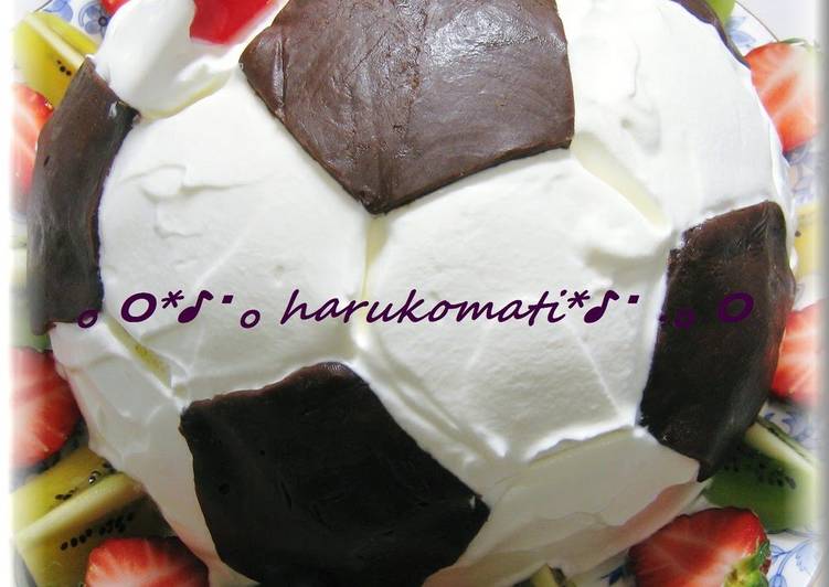 Easiest Way to Prepare Super Quick Homemade Soccer Ball Cake