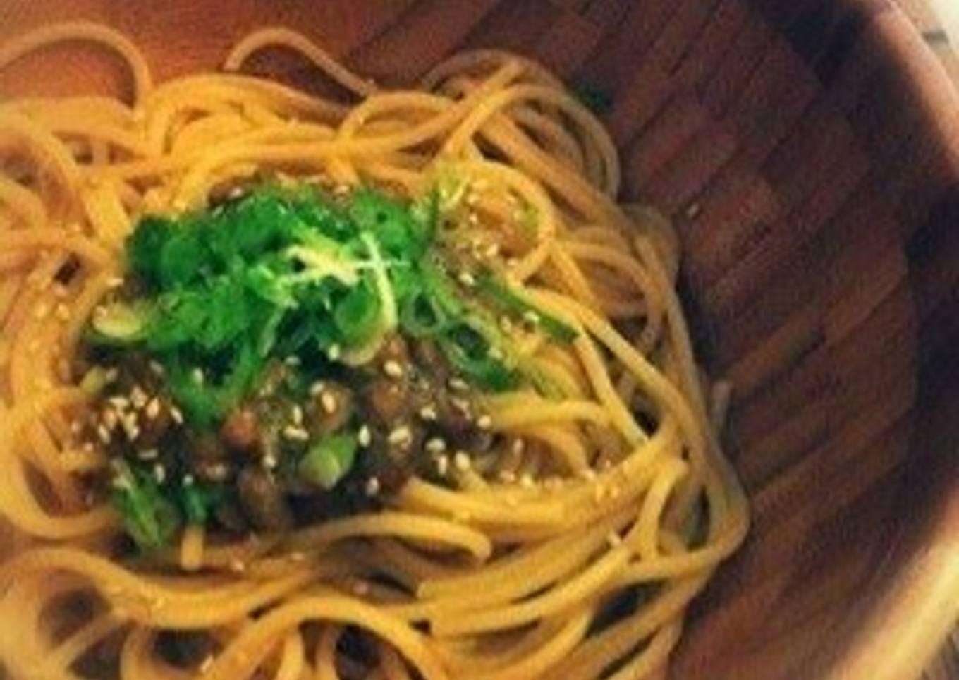Natto Pasta Scented with Yuzu Pepper