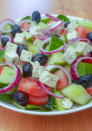Une photo de Salade grecque