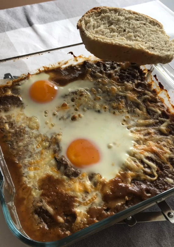 Una foto de Huevos al horno con vegetales (Mambo)