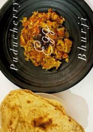 A picture of Fluffy puducherry egg bhurji.