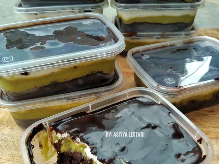 Cara Bikin Brownies Alpukat Lumer Dessert box Rumahan