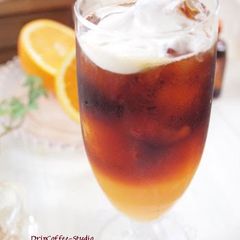 A picture of Orange-flavoured Iced Coffee for Summer.