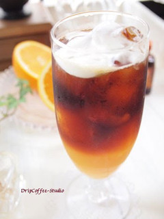 A picture of Orange-flavoured Iced Coffee for Summer.