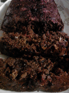 A picture of Chocolate Chocolate Chip Zucchini Beet bread.