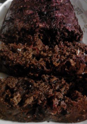 A picture of Chocolate Chocolate Chip Zucchini Beet bread.